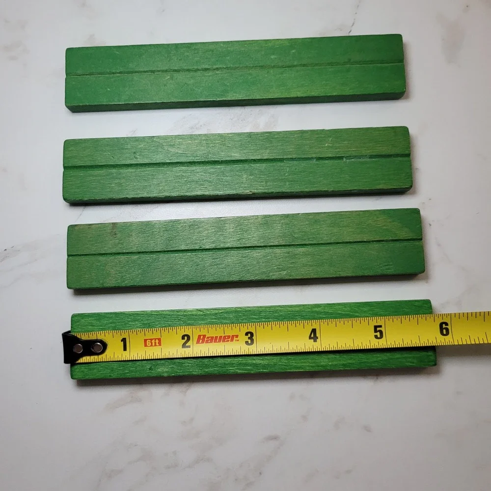 Vintage Lincoln Logs Green Flat 6 Inch‎ Small Roof